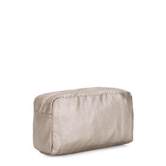 Kipling Gleam Metallic Pouch Taske Beige | DK 2132BE